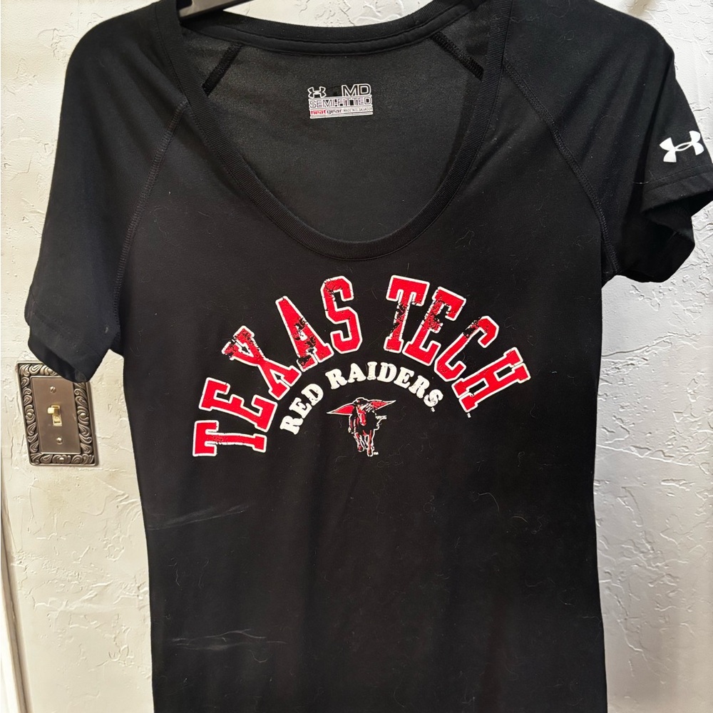 Under Armour Women's Black Texas Tech Short Sleeve Tee